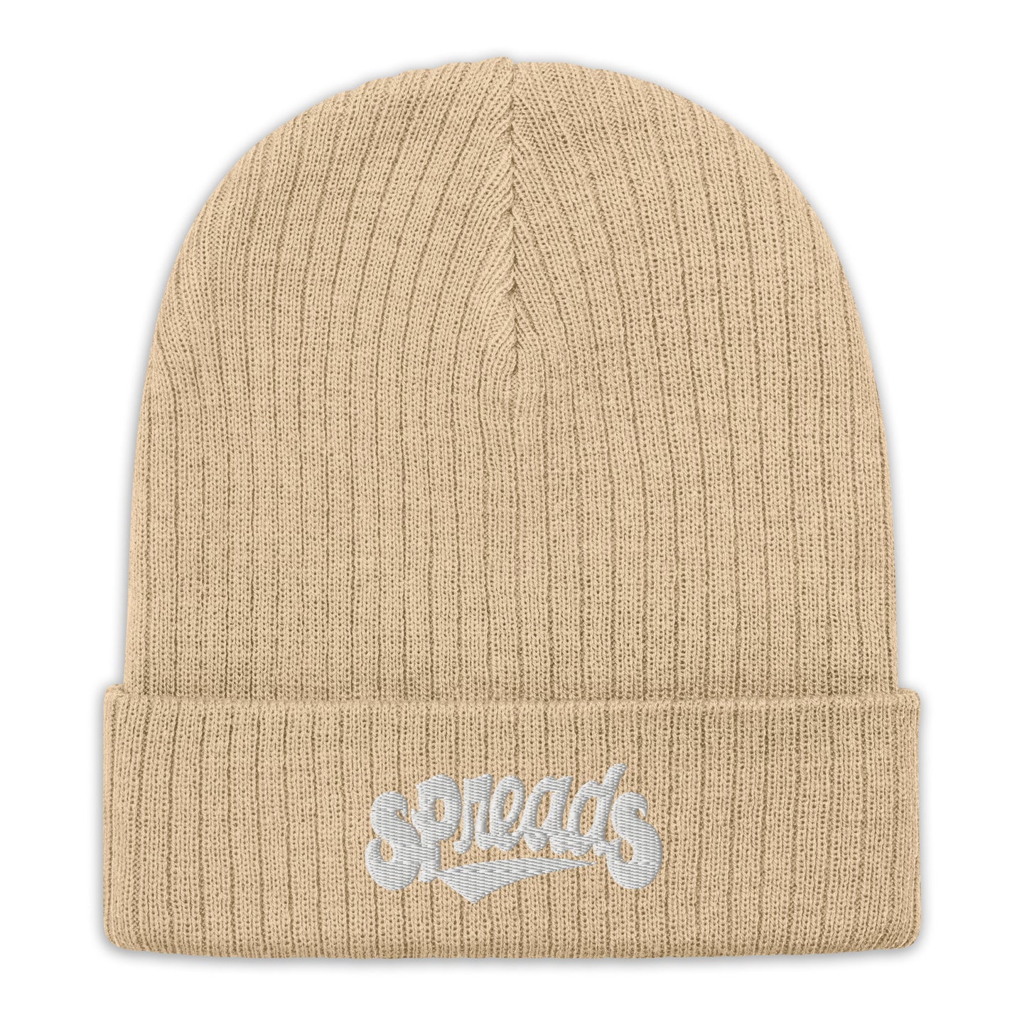 Single SpreadS Font Ribbed knit beanie