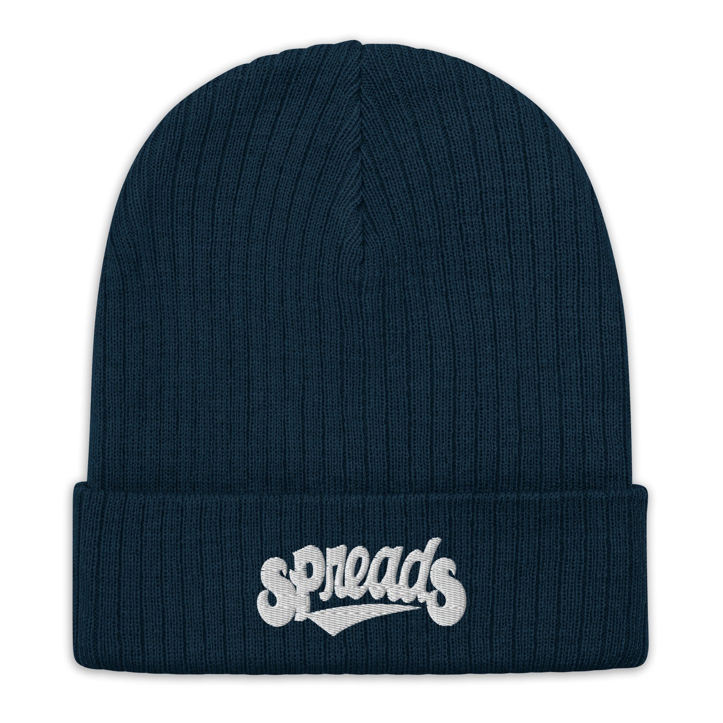 Single SpreadS Font Ribbed knit beanie