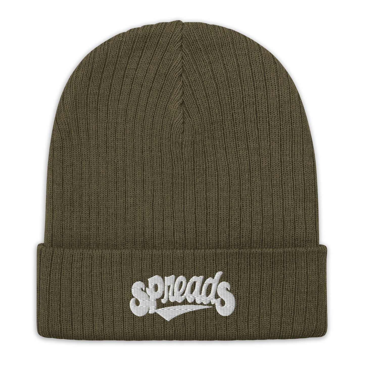 Single SpreadS Font Ribbed knit beanie